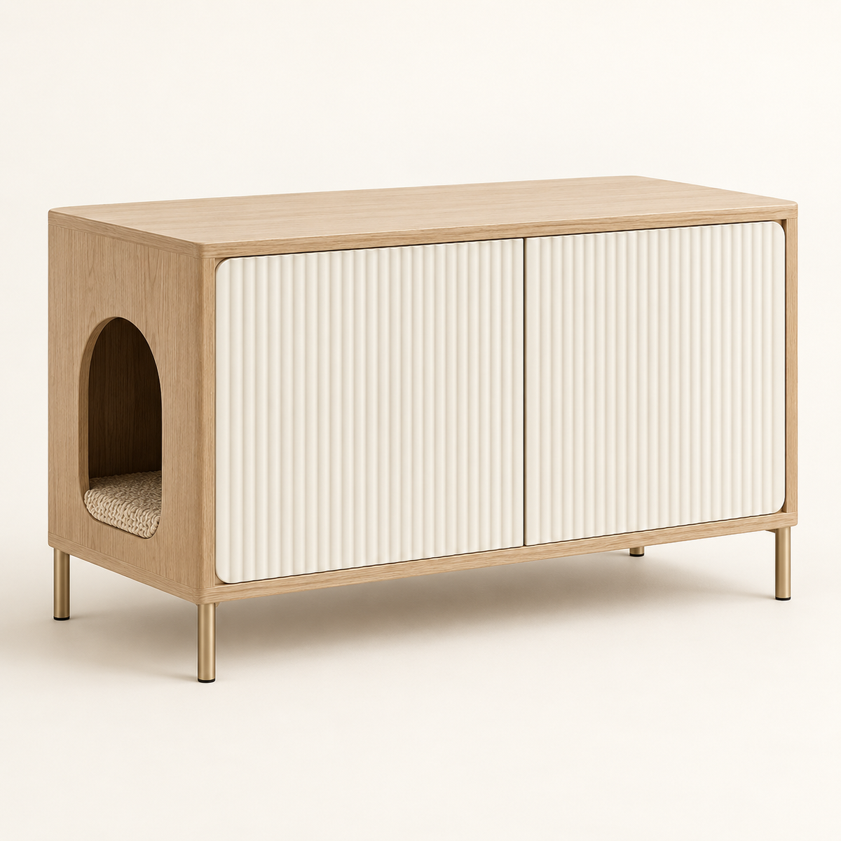 PawHome – Meuble cache-litière design pour chat