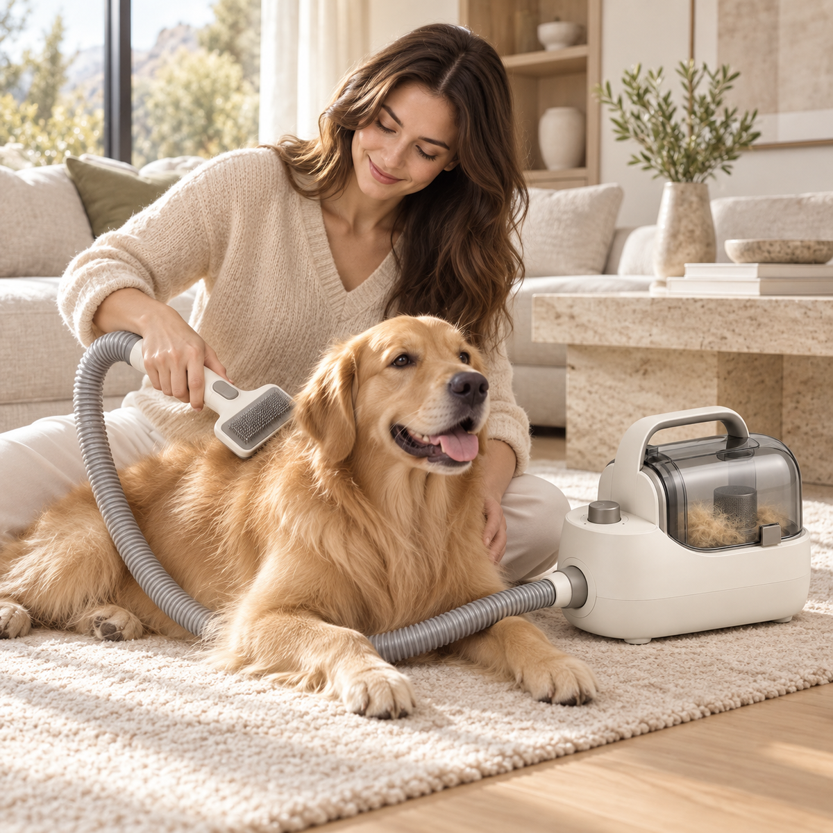 PawGroom – Aspirateur de toilettage 7-en-1 chien et chat