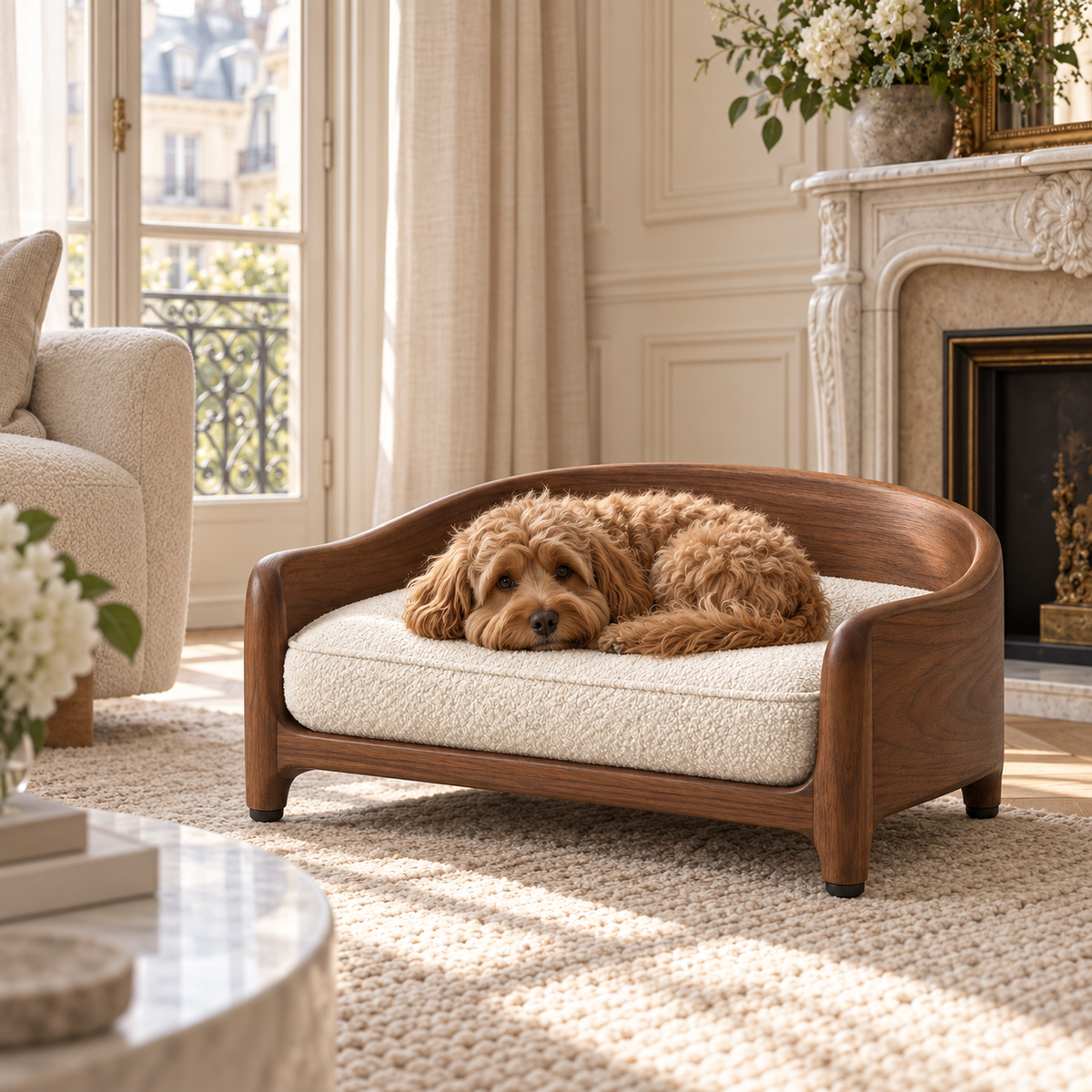 PawSofa – Canapé surélevé en bois pour chien et chat