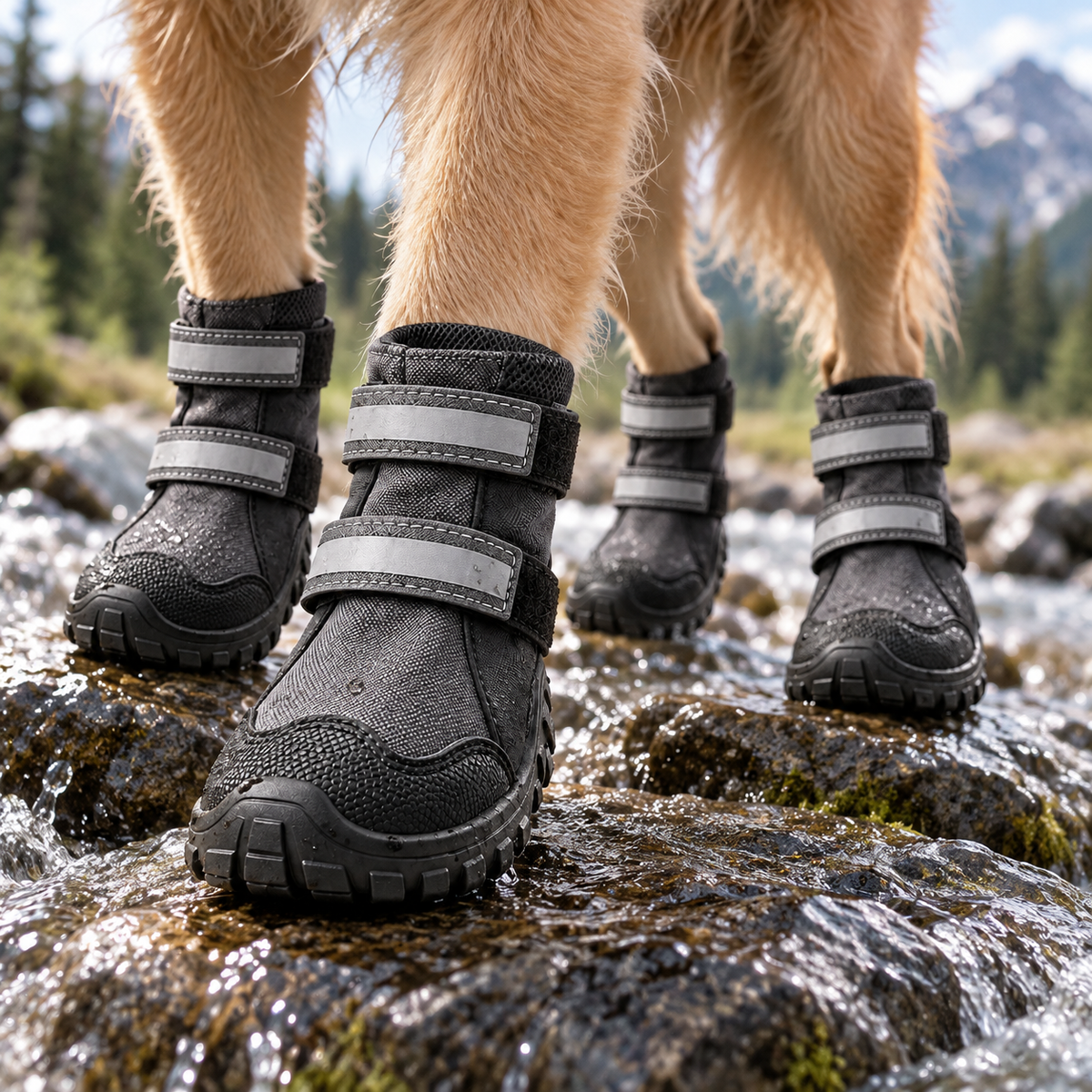 PawBoots – Bottines antidérapantes pour chien lot de 4