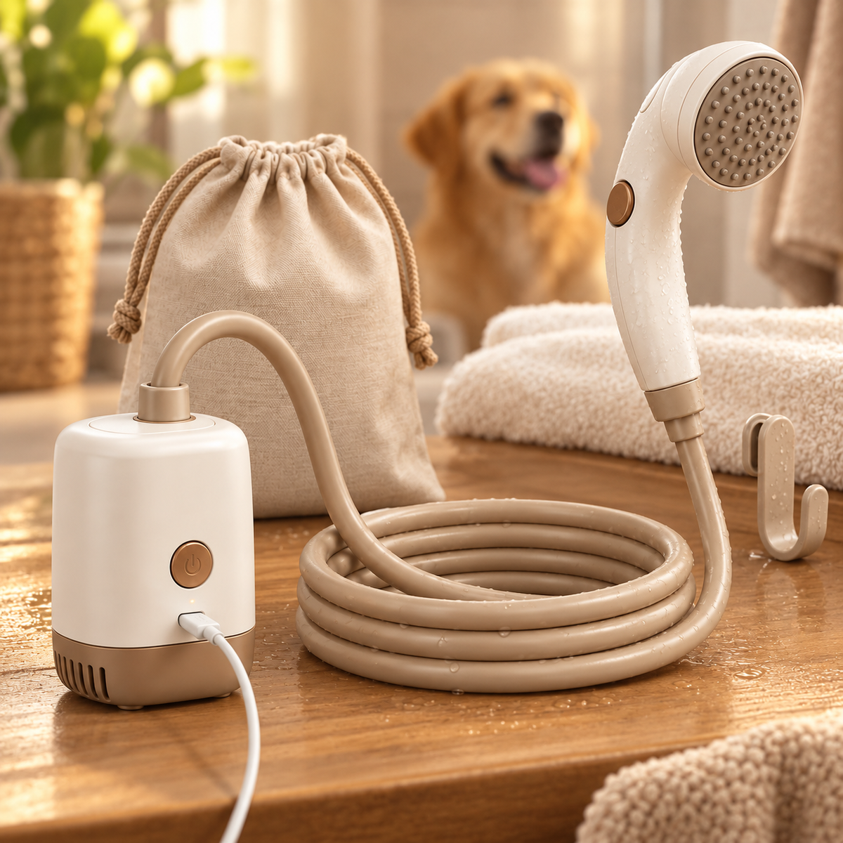 PawShower – Douche portable rechargeable pour chien et chat