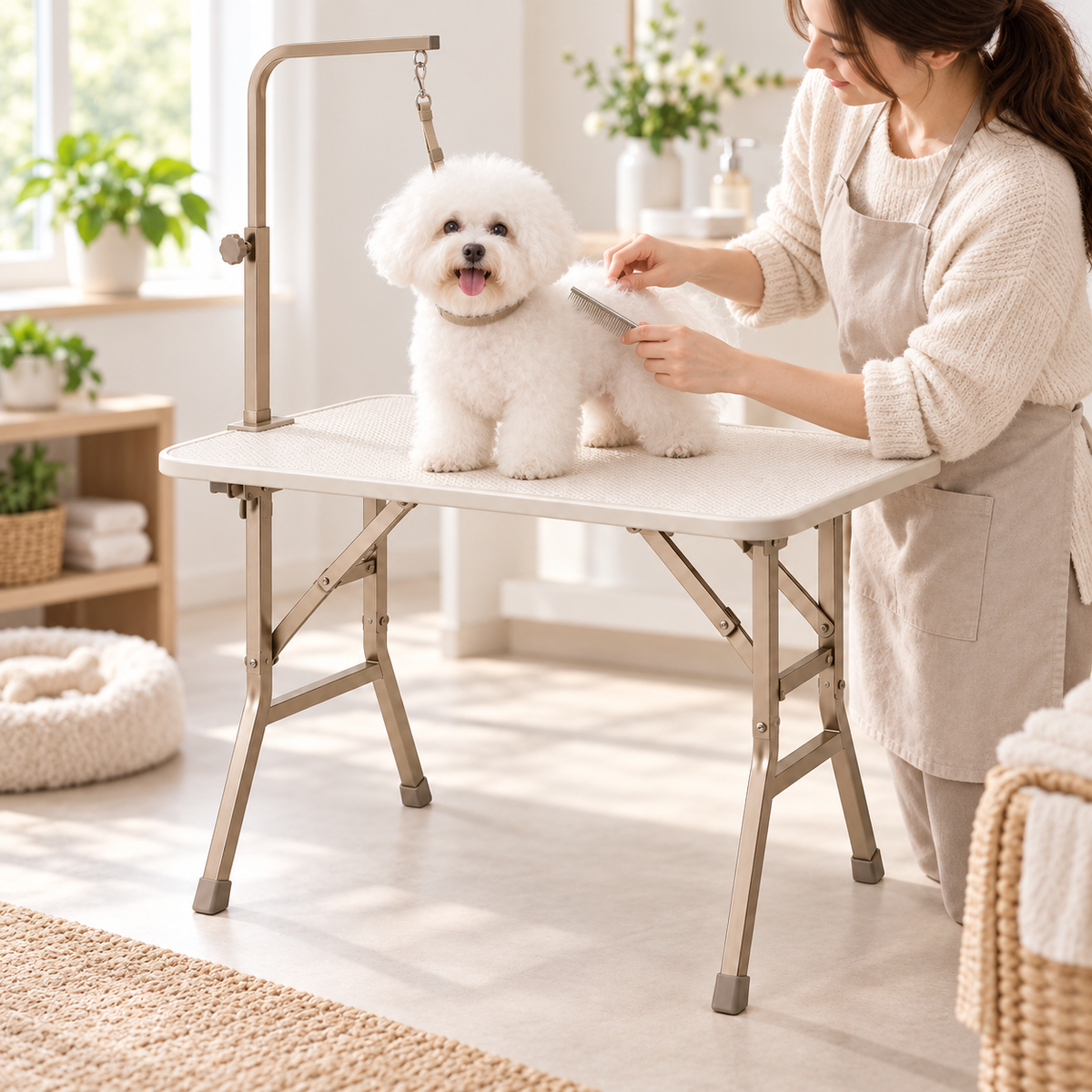 PawTable – Table de toilettage pliante pour chien et chat