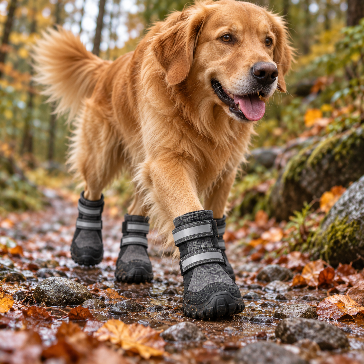 PawBoots – Bottines antidérapantes pour chien lot de 4