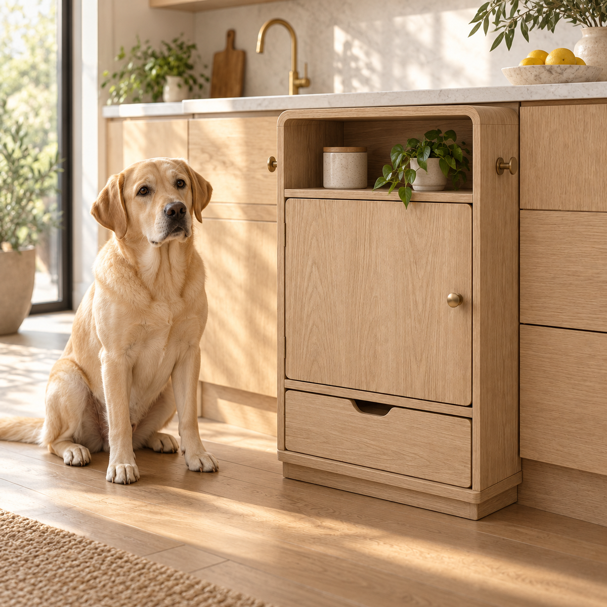PawStorage – Station repas avec rangement pour chien et chat
