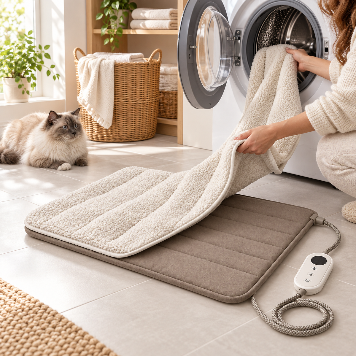 PawHeat – Tapis chauffant thermostatique pour chien et chat