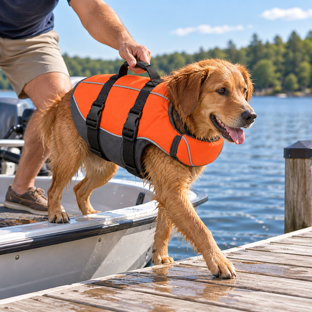 PawFloat – Gilet de sauvetage réfléchissant pour chien