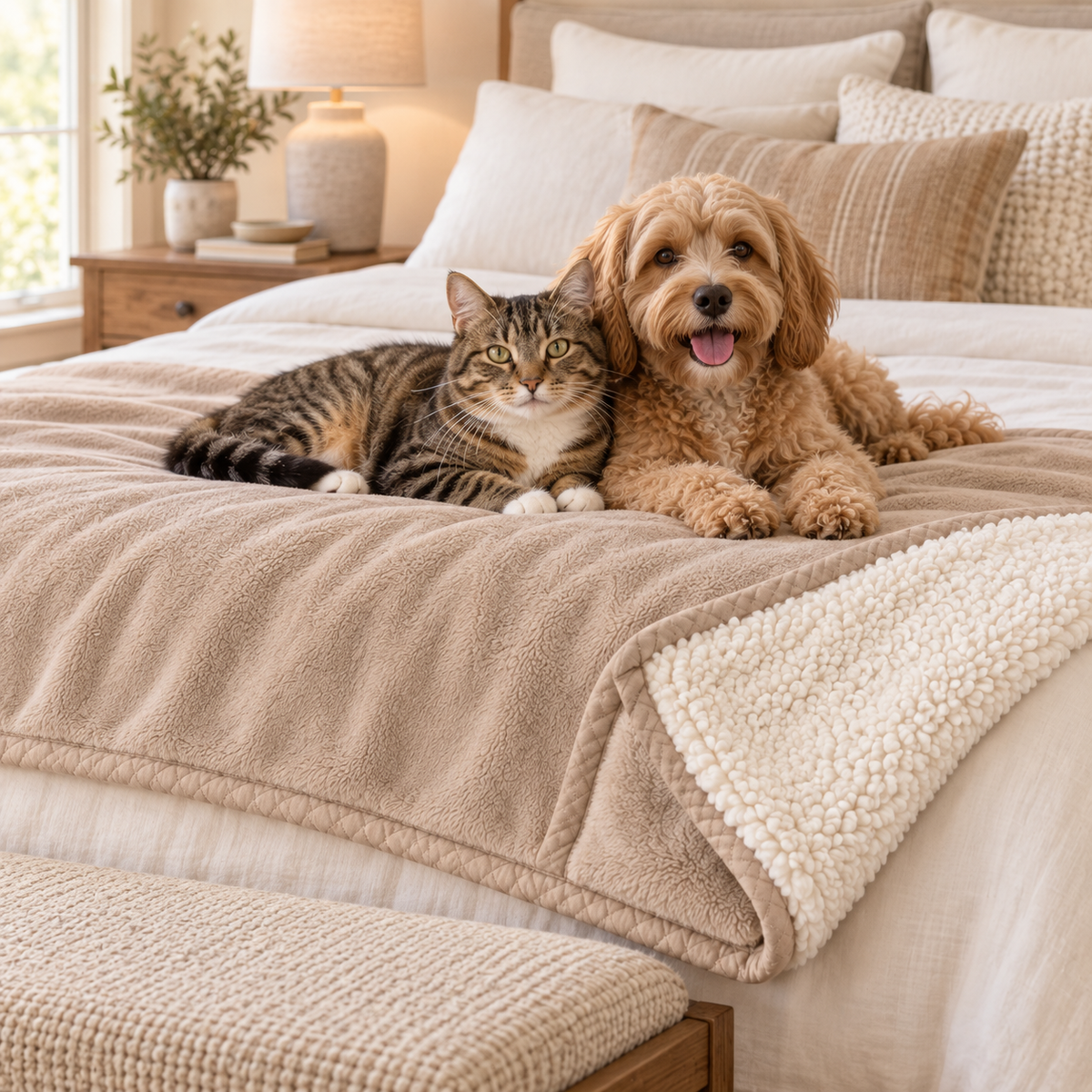 PawShield – Plaid imperméable réversible pour animaux