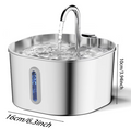 PawFlow – Fontaine à eau en inox pour chats et petits chiens