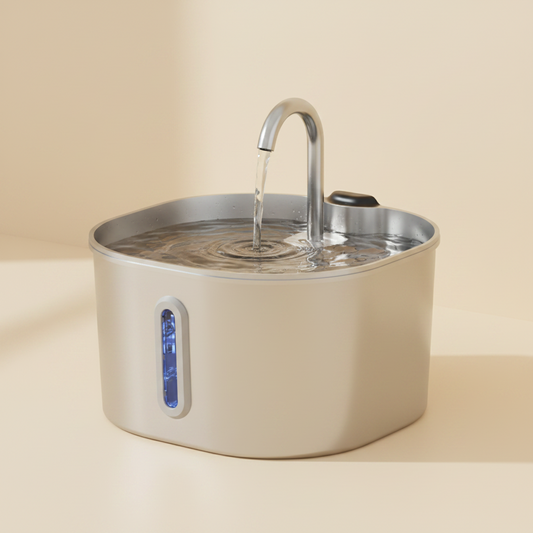 PawFlow – Fontaine à eau en inox pour chats et petits chiens