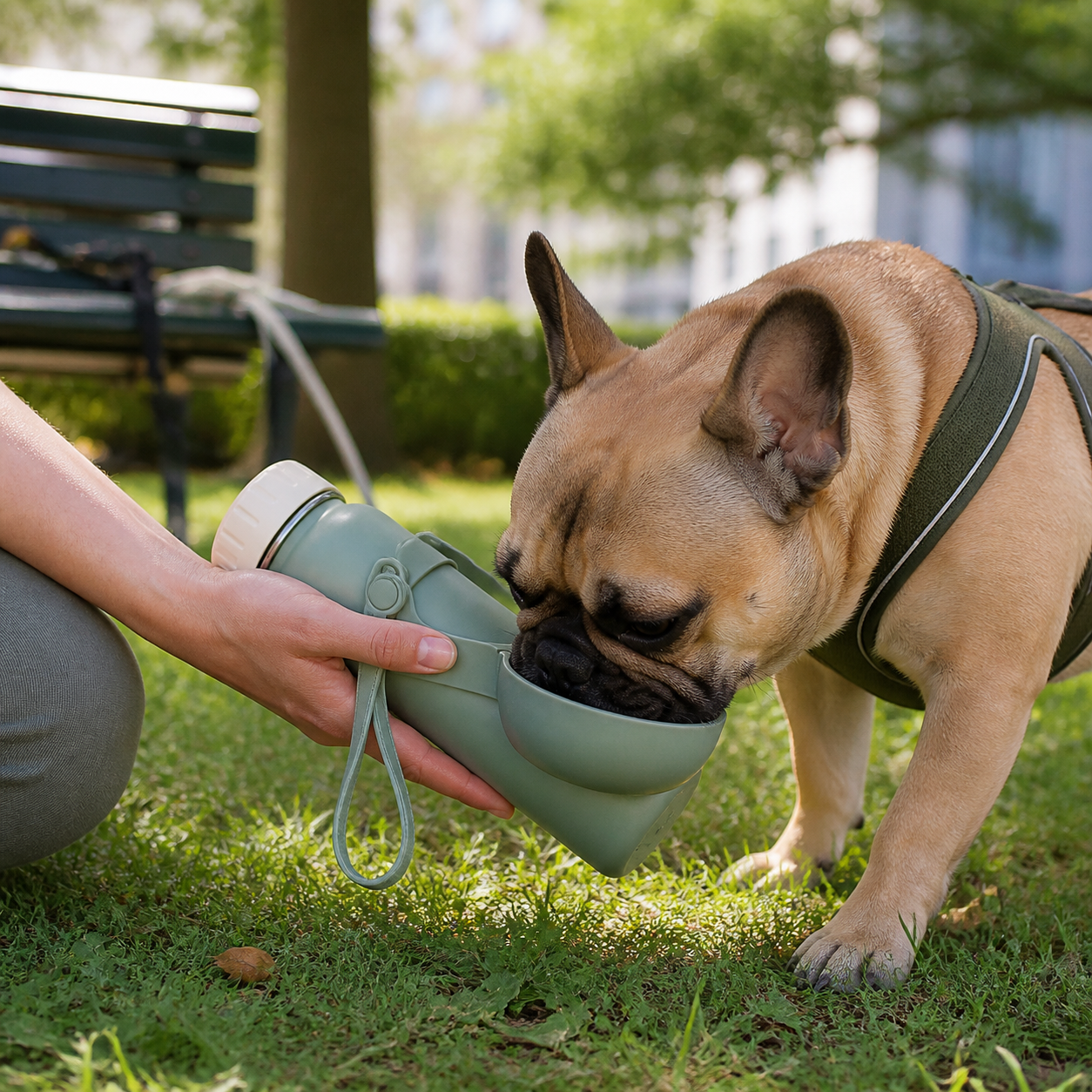 PawGo – Gourde de voyage avec bol intégré pour chiens