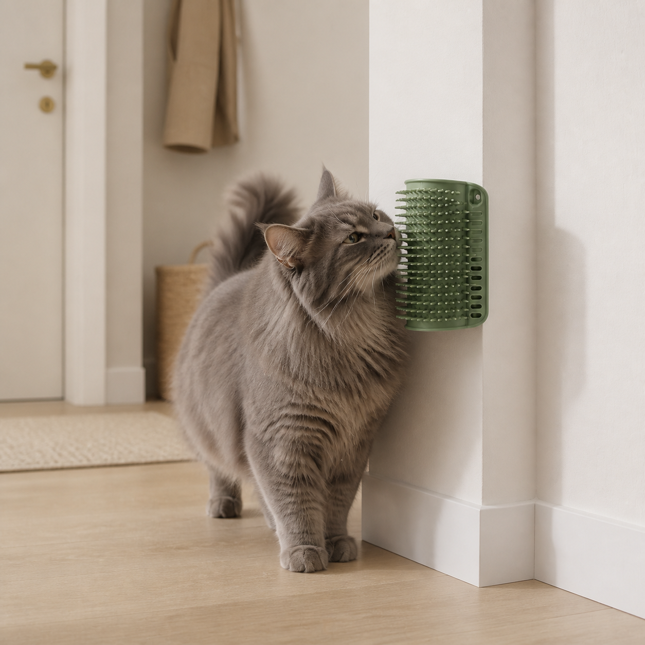 PawBrush – Brosse murale auto-toilettage pour chats