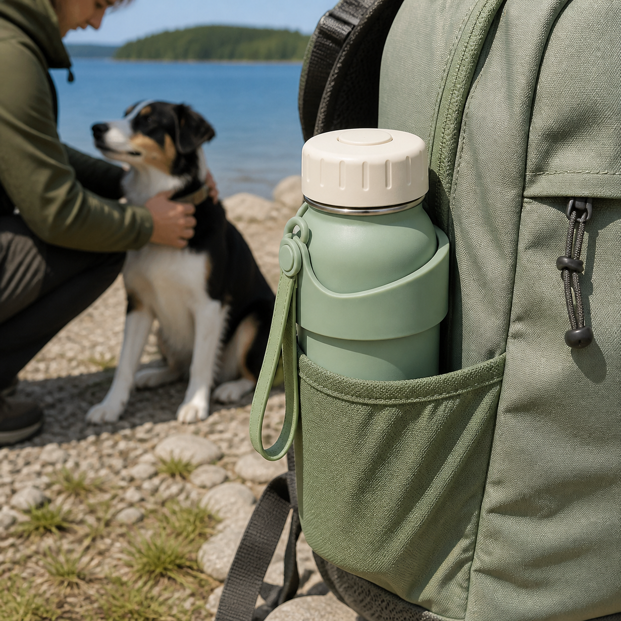PawGo – Gourde de voyage avec bol intégré pour chiens