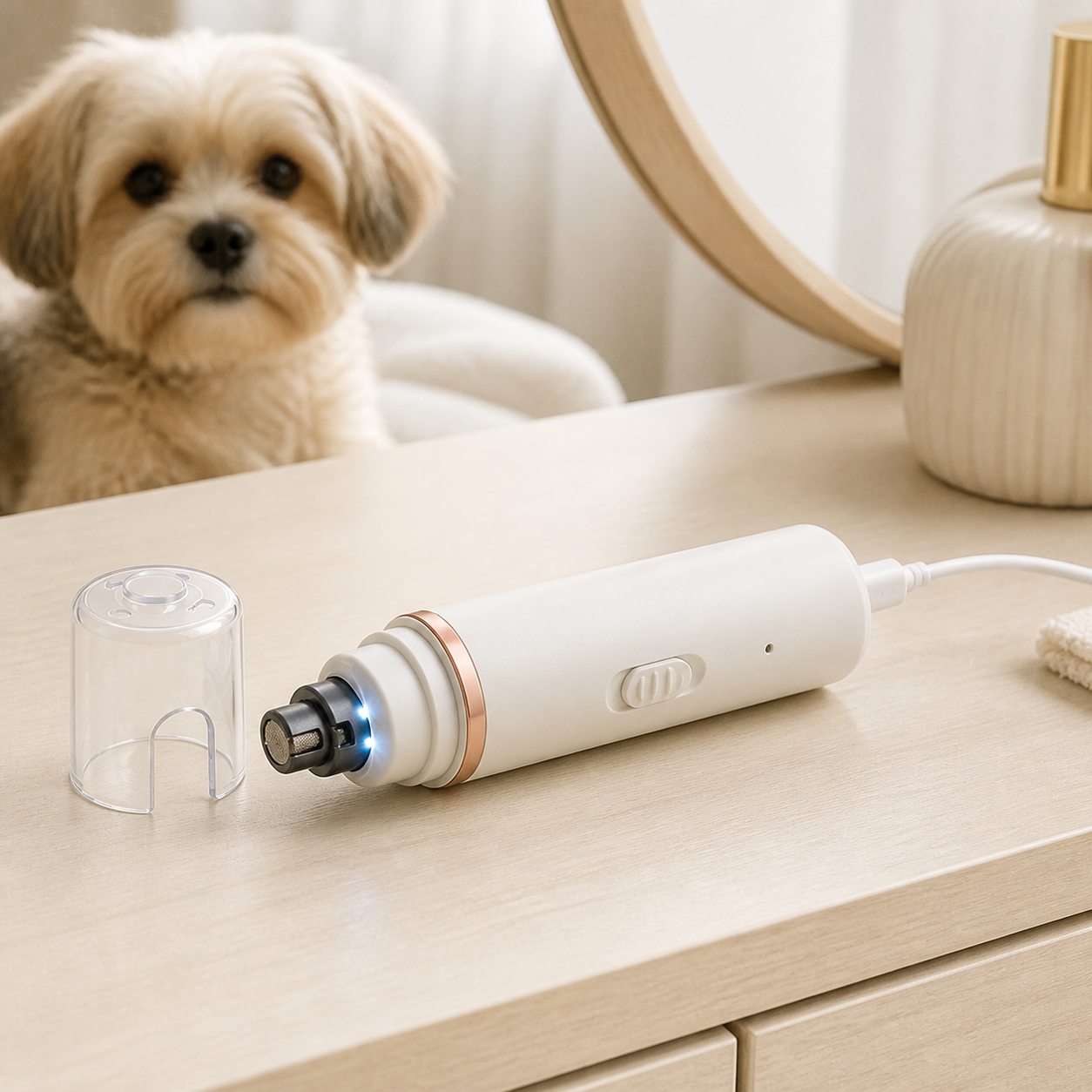 PawTrim – Lime électrique rechargeable avec LED pour griffes