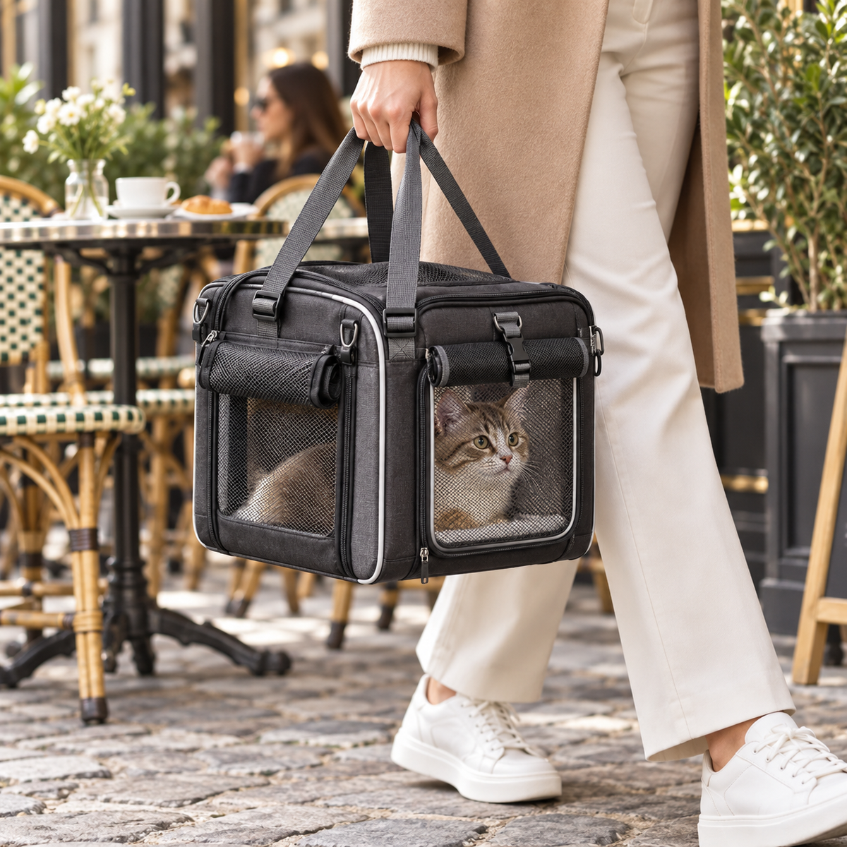 PawCycle – Panier de vélo extensible pour petit chien et chat
