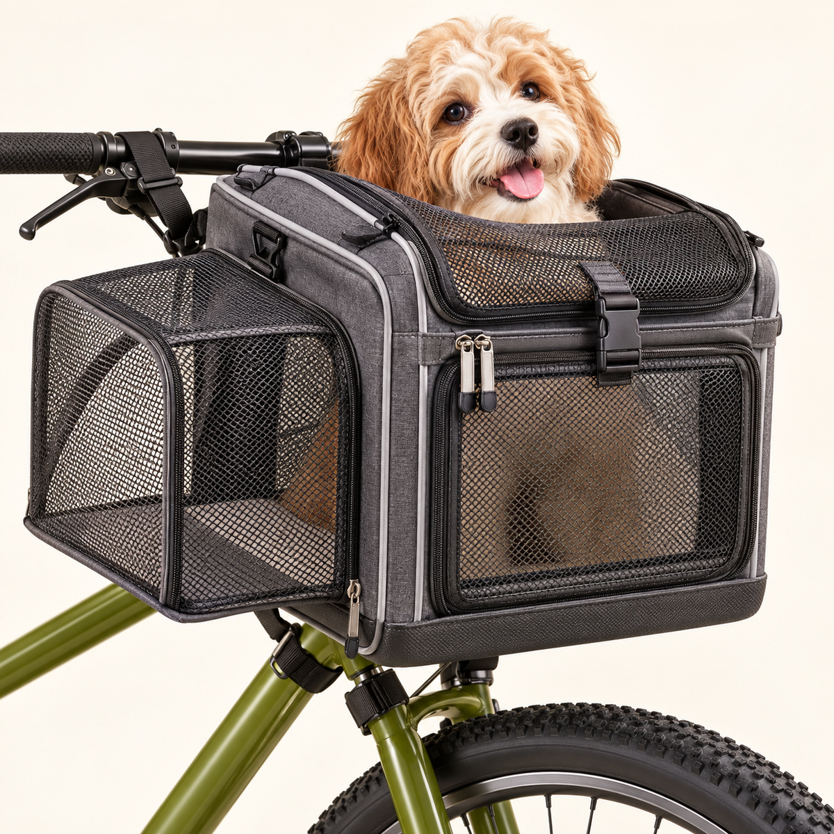 PawCycle – Panier de vélo extensible pour petit chien et chat