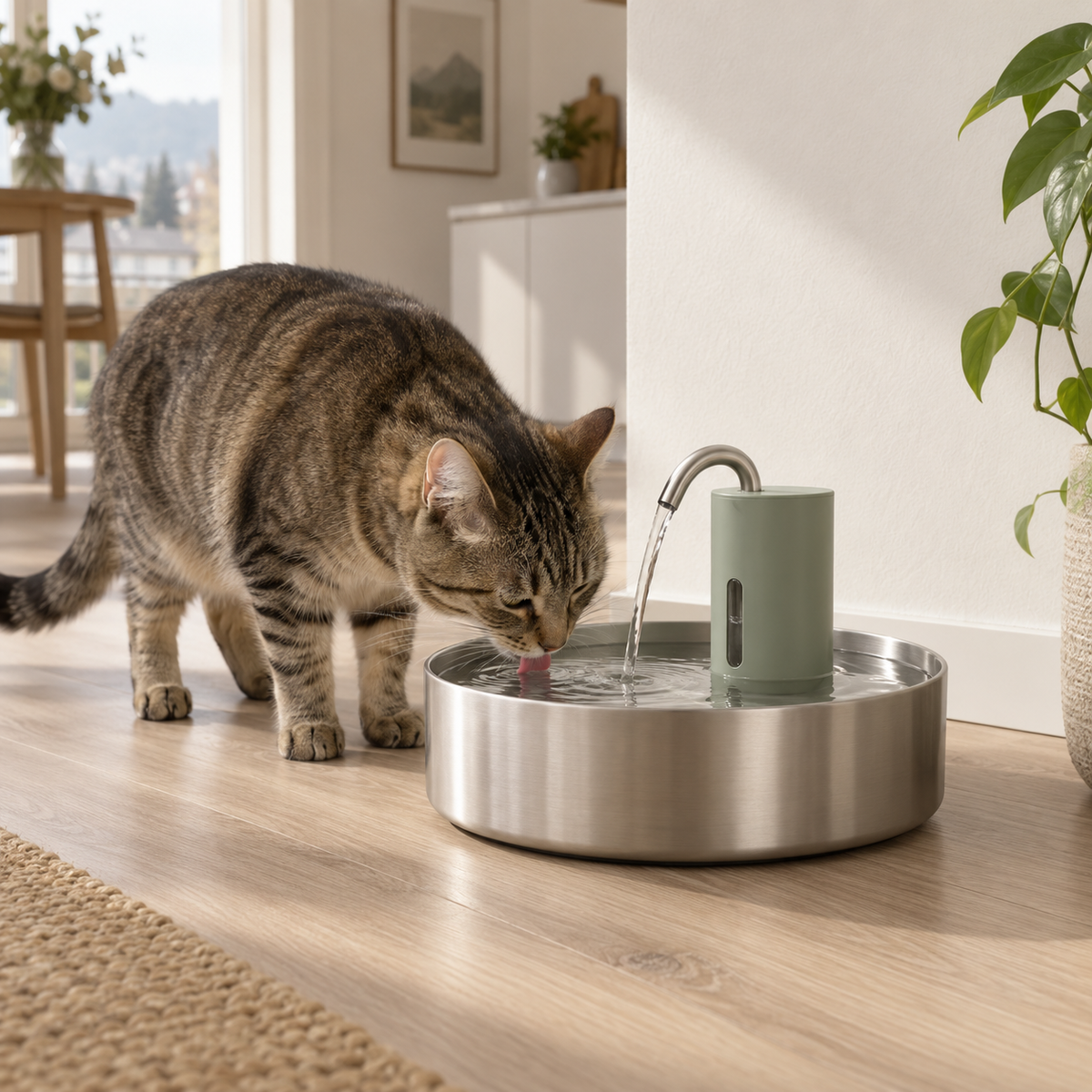 PawFlow – Fontaine à eau inox 3 L