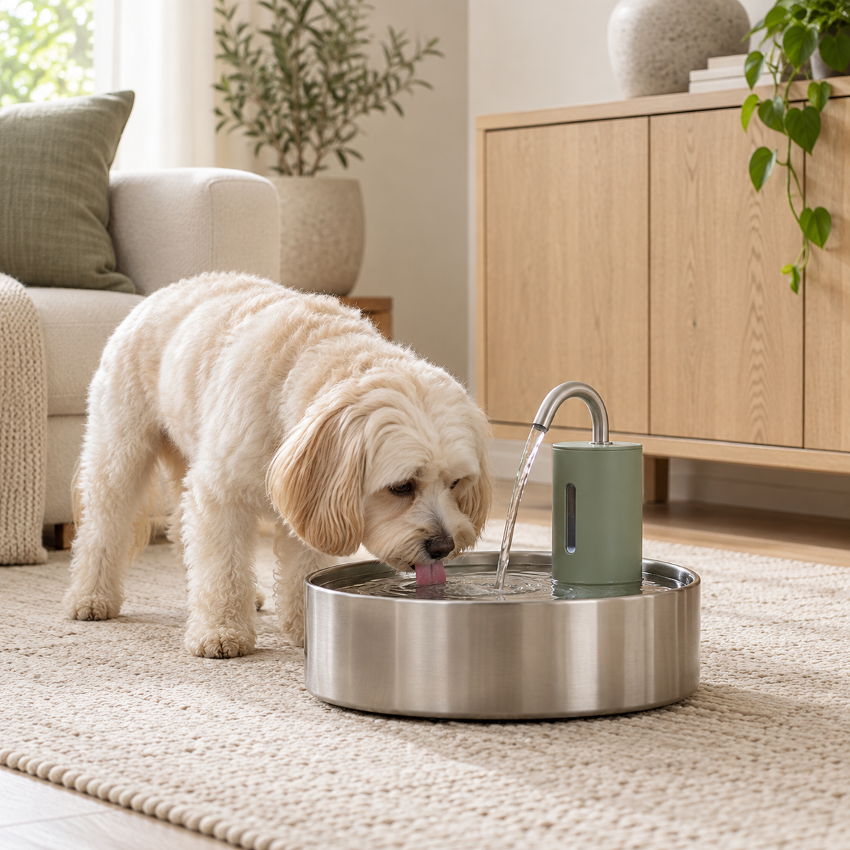 PawFlow – Fontaine à eau inox 3 L