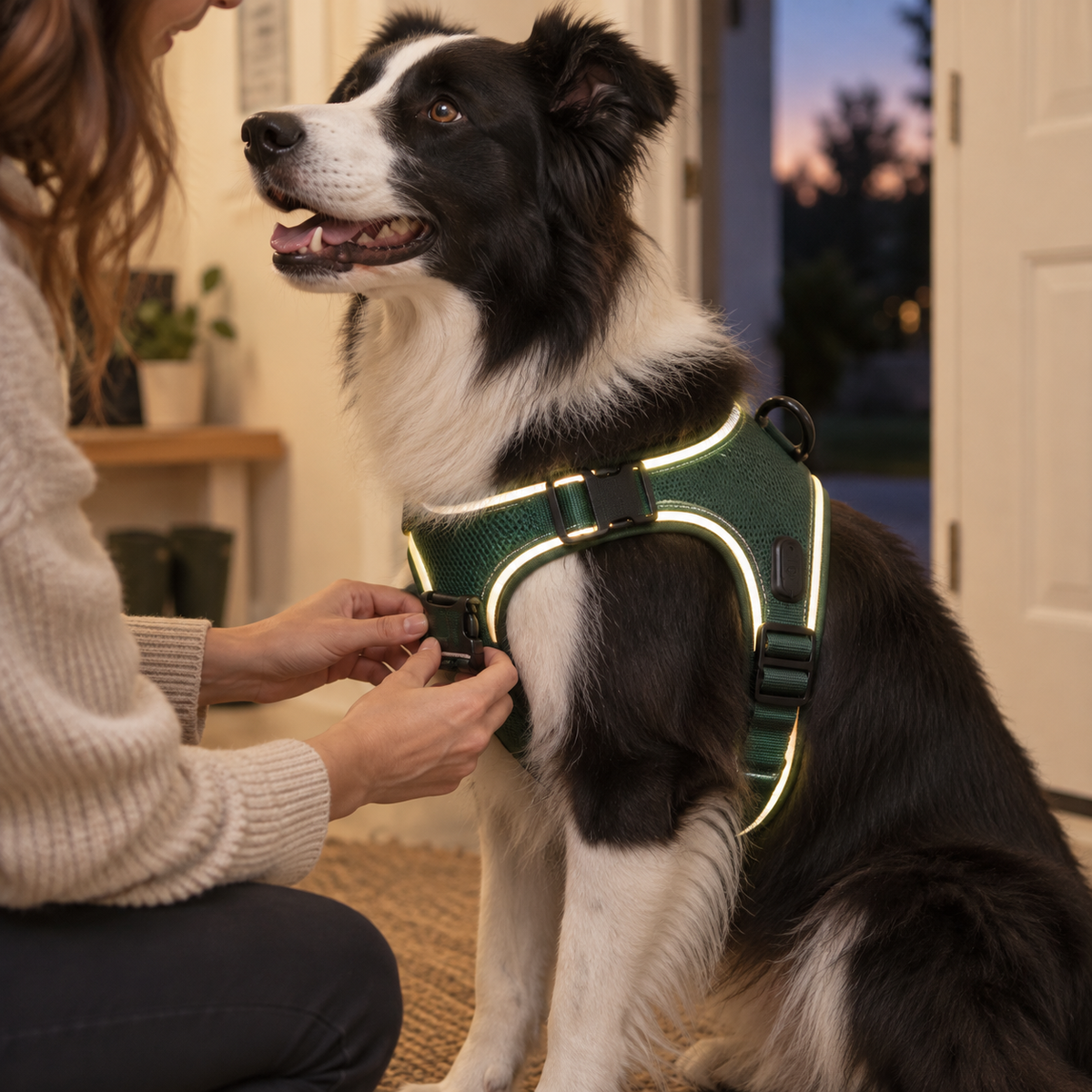 PawGlow – Harnais LED rechargeable