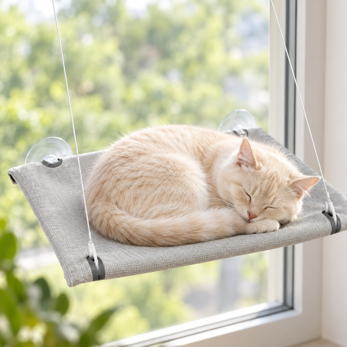 PawPerch – Hamac de fenêtre à ventouses pour chat