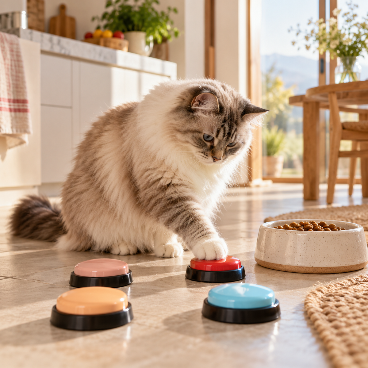 PawTalk – Boutons de communication enregistrables, lot de 4