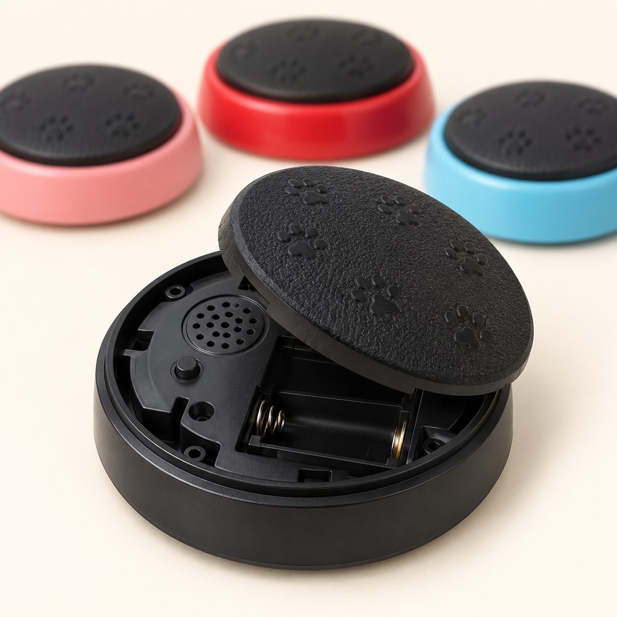 PawTalk – Boutons de communication enregistrables, lot de 4