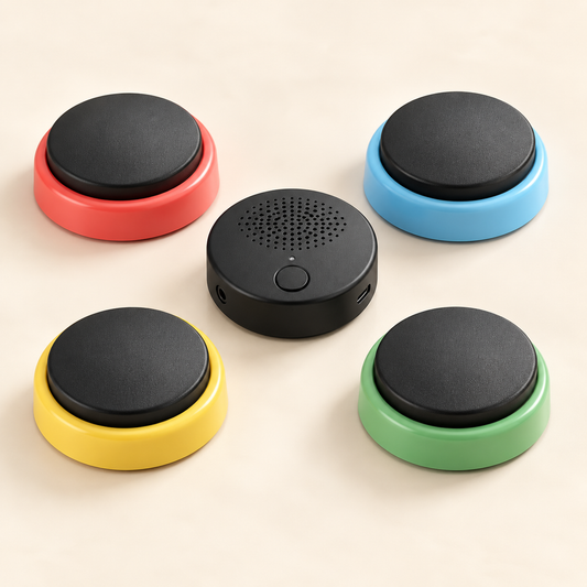 PawTalk – Boutons de communication enregistrables, lot de 4