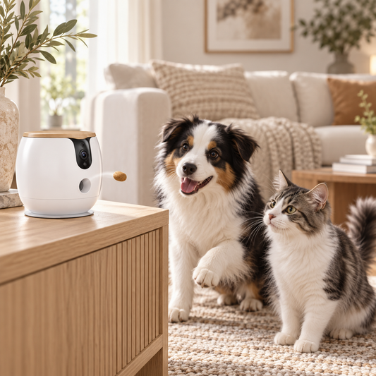 PawView – Caméra 2K avec distributeur de friandises