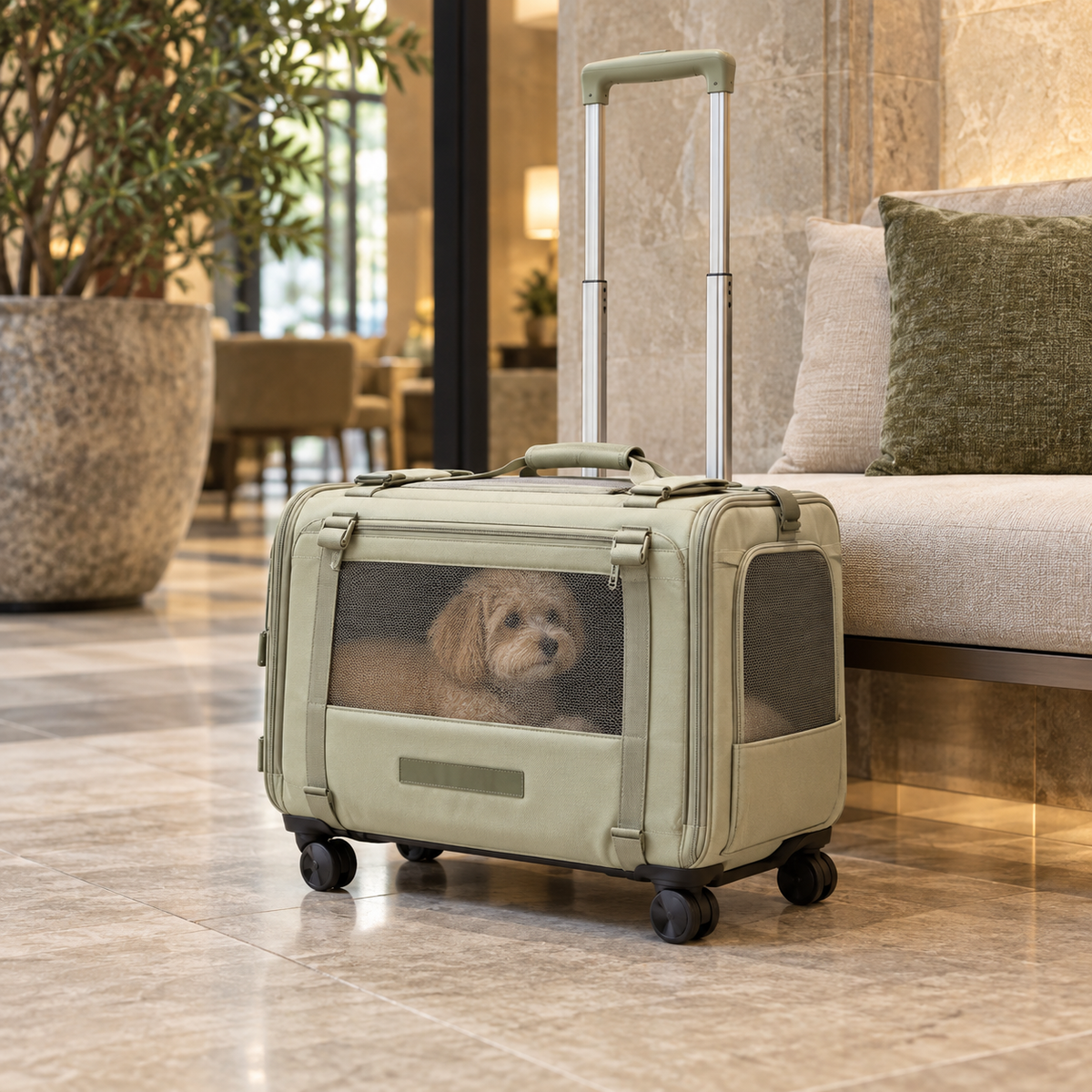 PawVoyage – Trolley de transport 2-en-1 pour chats et petits chiens